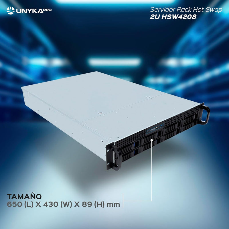 Unykach 2U HSW4208 Rack-Server, Rackbox, Hot Swap 2U USB 3.0, 2U USB 3.0