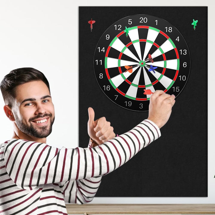 Dartboard-Wandschutz, Filz-Dartboard-Wandschutz, Wandumrandung für Dartboard-Rückseite, Selbstkleben