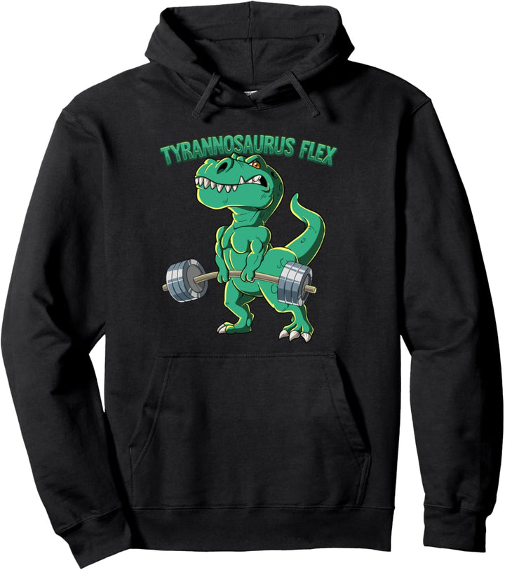 Tyrannosaurus Flex Bodybuilding Fitness Gym Pullover Hoodie