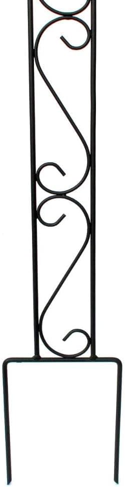 Rankhilfe Classic Rankgitter aus Metall 135 cm Kletterhilfe Bodenstecker Stecker
