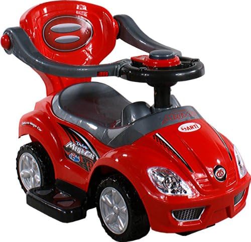 BSD Baby Spielzeugauto 381 Mega Car Deluxe Red Rot Lauflernhilfe Lauflernwagen Kinderfahrzeuge