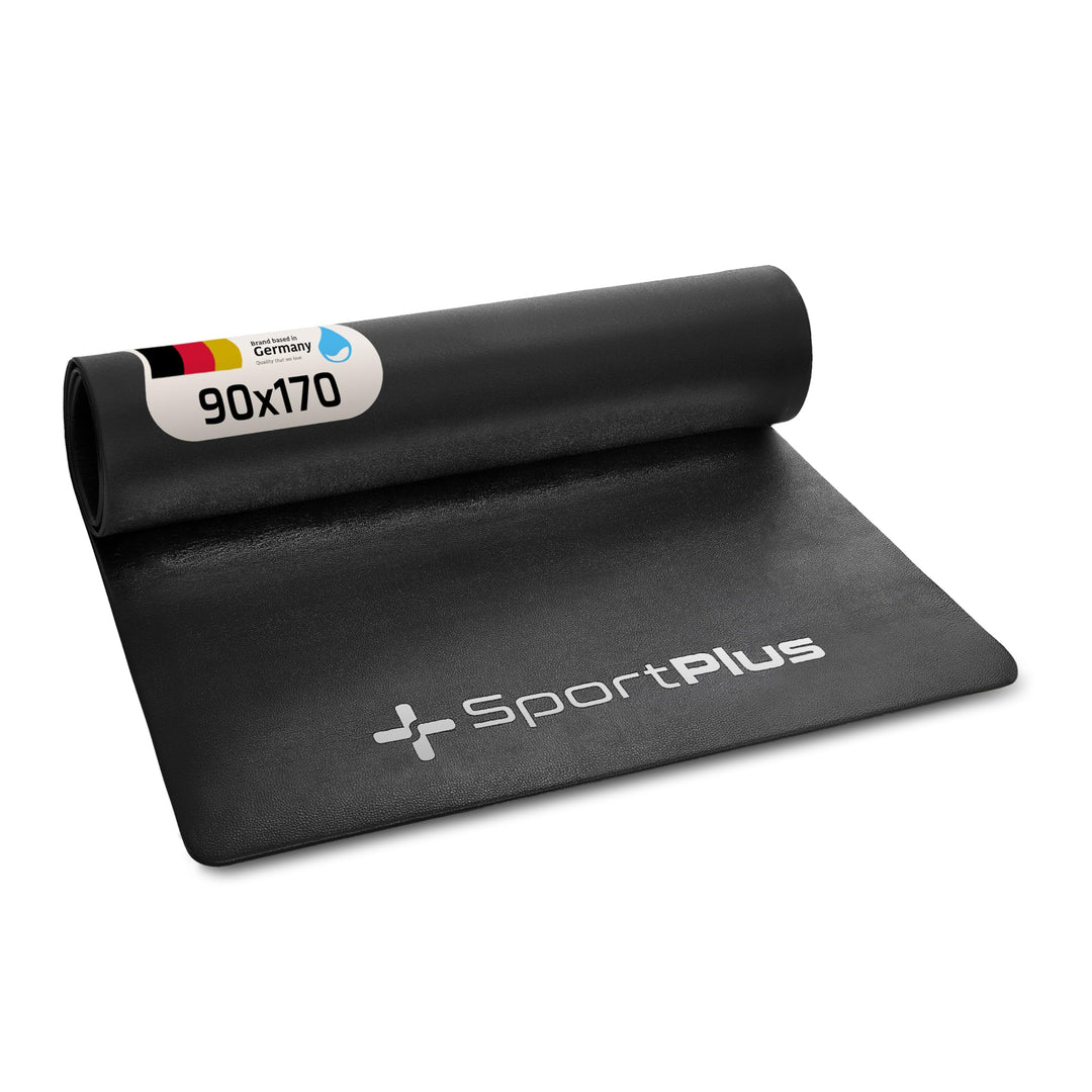 SportPlus Bodenschutzmatte für Heimtrainer, Crosstrainer, Rudergeräte, Laufbänder - schadstoffgeprüf