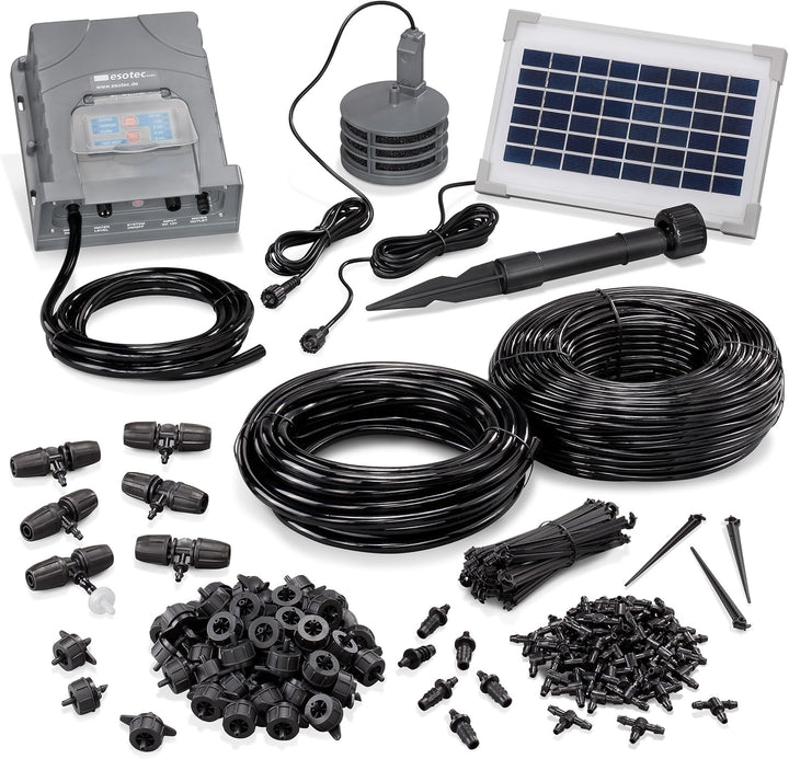 Esotec Solar Bewässerungscomputer Waterdrops Professional, Bewässerungssystem, Tröpfchenbewässerung,