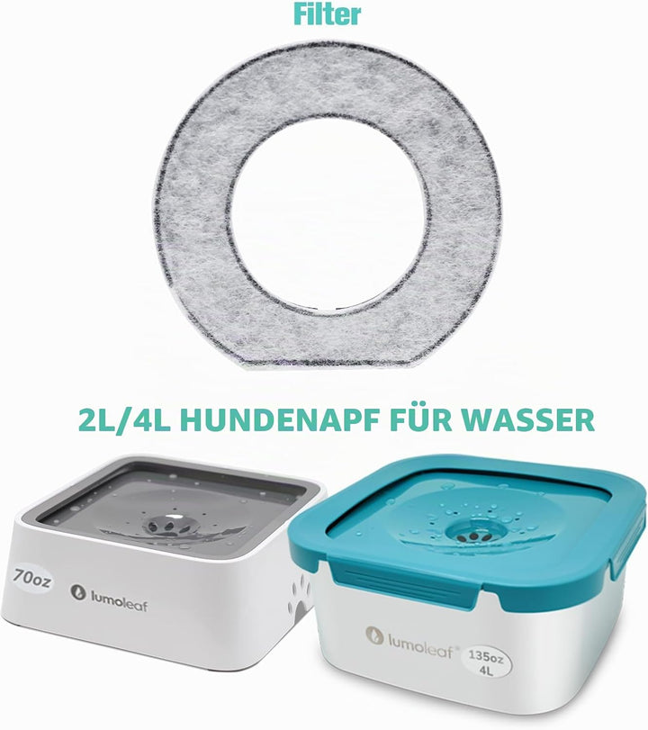 LumoLeaf Ersatzfilter für 2 l Haustier Wassernapf Kokosnuss Aktivkohle Filter für Hund Wasserspender