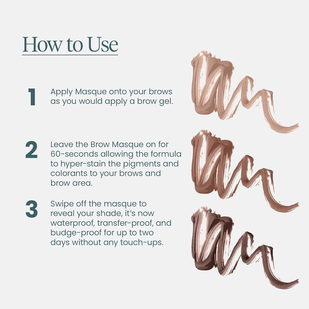 Wonderskin Augenbrauen-Tönung – Wonder Blading Brow Stain & Go Masque, Langanhaltende Brauen-Tönung,