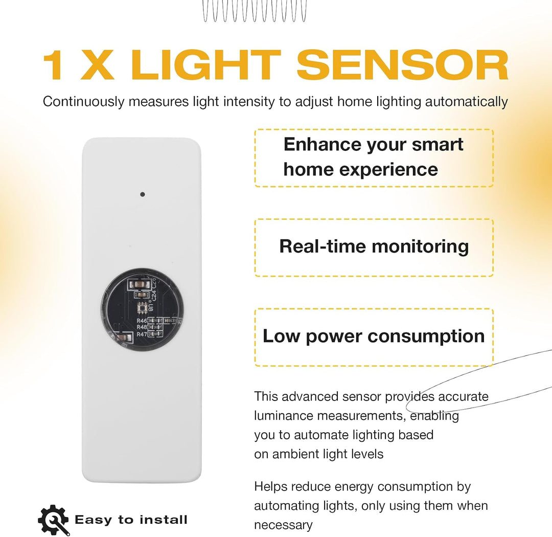 Tuya ZigBee Lichtsensor Helligkeitssensor Strahlungssensor Echtzeit-Helligkeitserfassung Smart Home