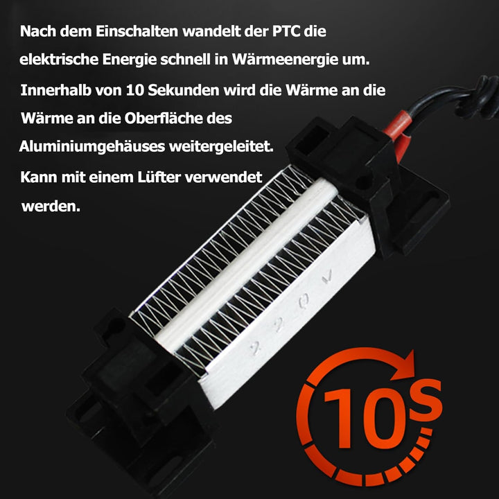 PTC-Heizelement 220V 100W PTC-Keramik-Luftheizgerät, PTC-Heizung, Elektrisch isolierte Keramik-Therm