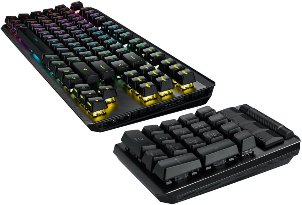 ASUS Tastatur ROG Claymore II Gaming Tastatur französisches Layout 90MP01W0-BKFA00