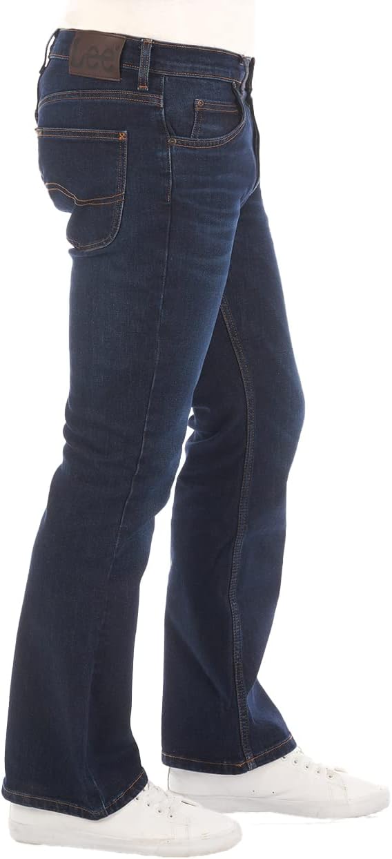 Lee Herren Jeans Bootcut Denver Hose Blau Jeanshose Männer Baumwolle Stretch Denim Blue w30 w31 w32