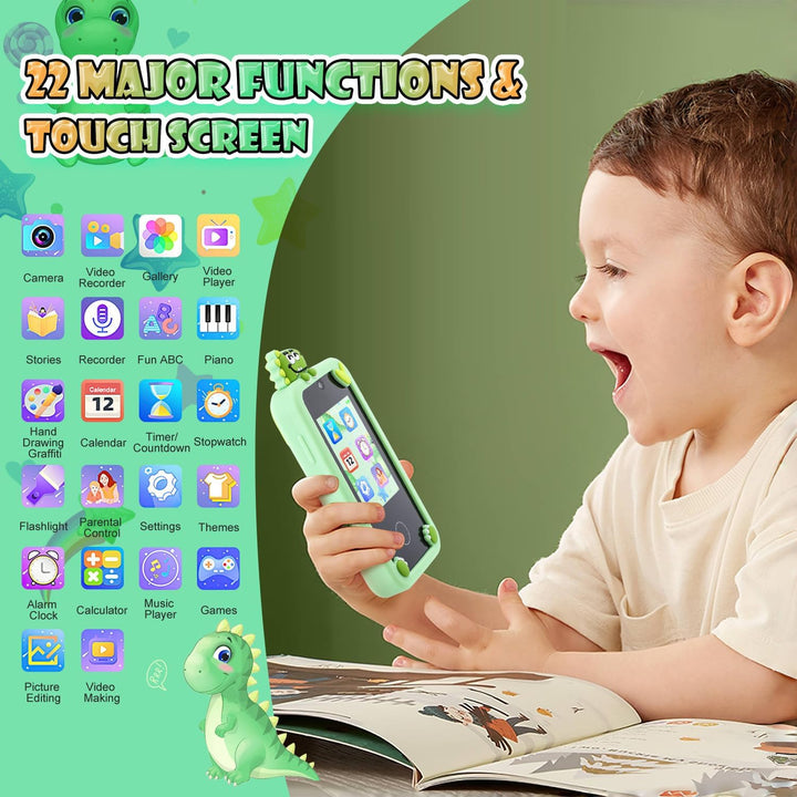 Kinder Smartphone Spielzeug Luckits Kinder Handy mit Touchscreen MP3 Kleinkind Handy mit 32G TF Sili