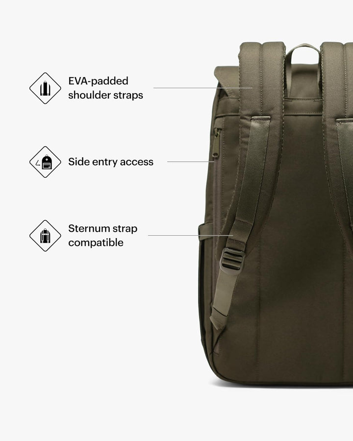 Herschel Retreat Ivy Green Rucksack, grün