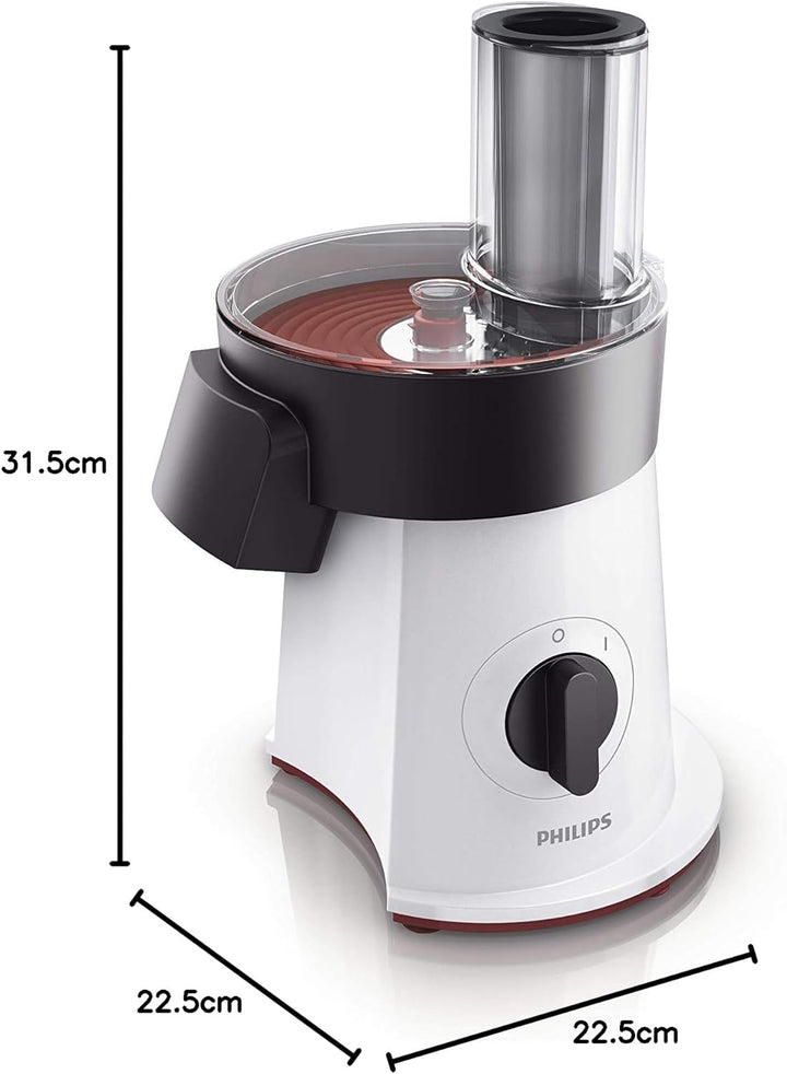 Philips HR1388/80 Viva Collection Salatzubereiter und Zerkleinerer / 200 W / 6 Scheibensätze aus Ede