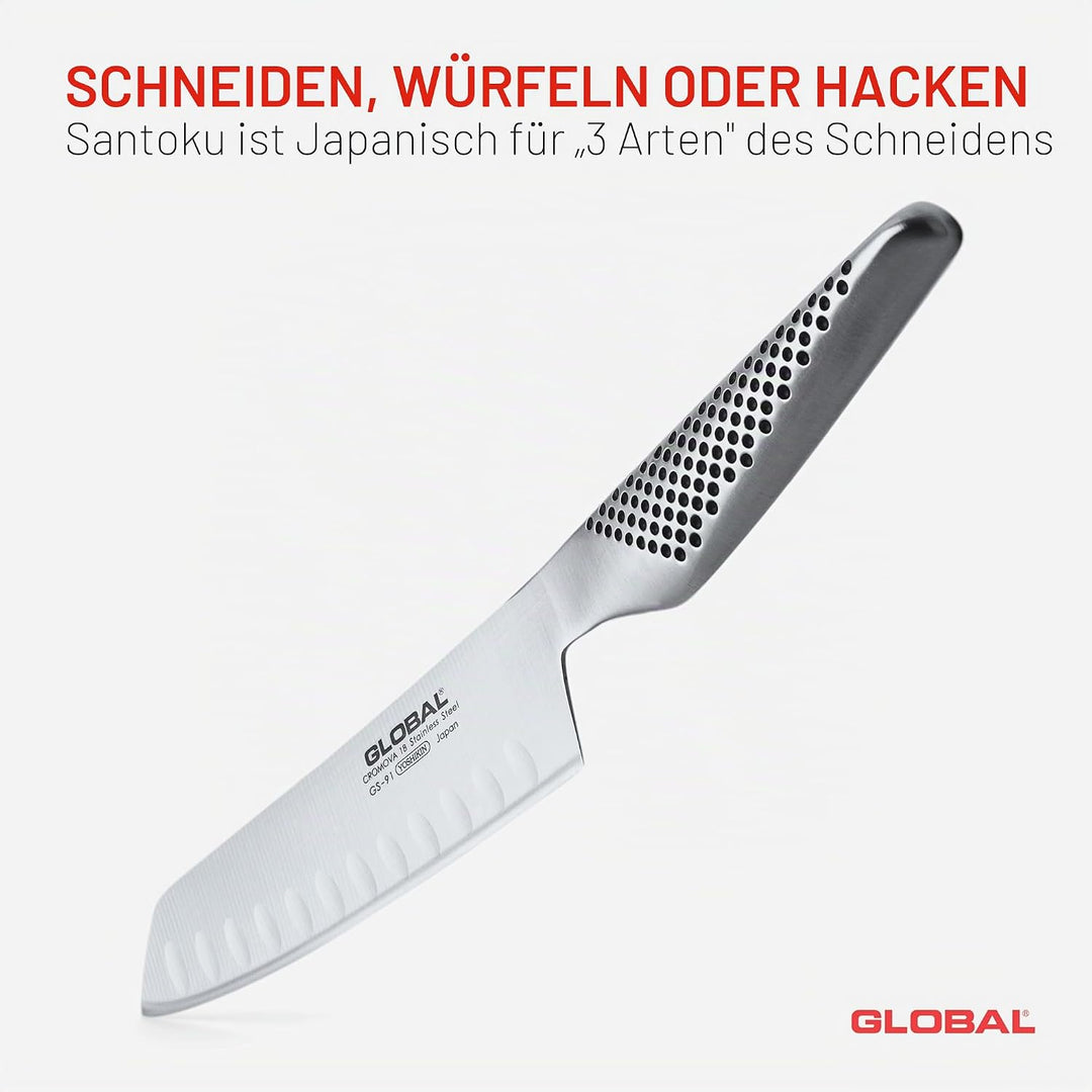 Global GS-91 Gemüsemesser mit Kullen 14 cm