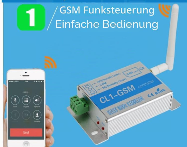 Drahtlose Fernbedienung GSM SMS Smart Home Sicherheitssystem Schalter CL1-GSM Gate Türöffner Operato
