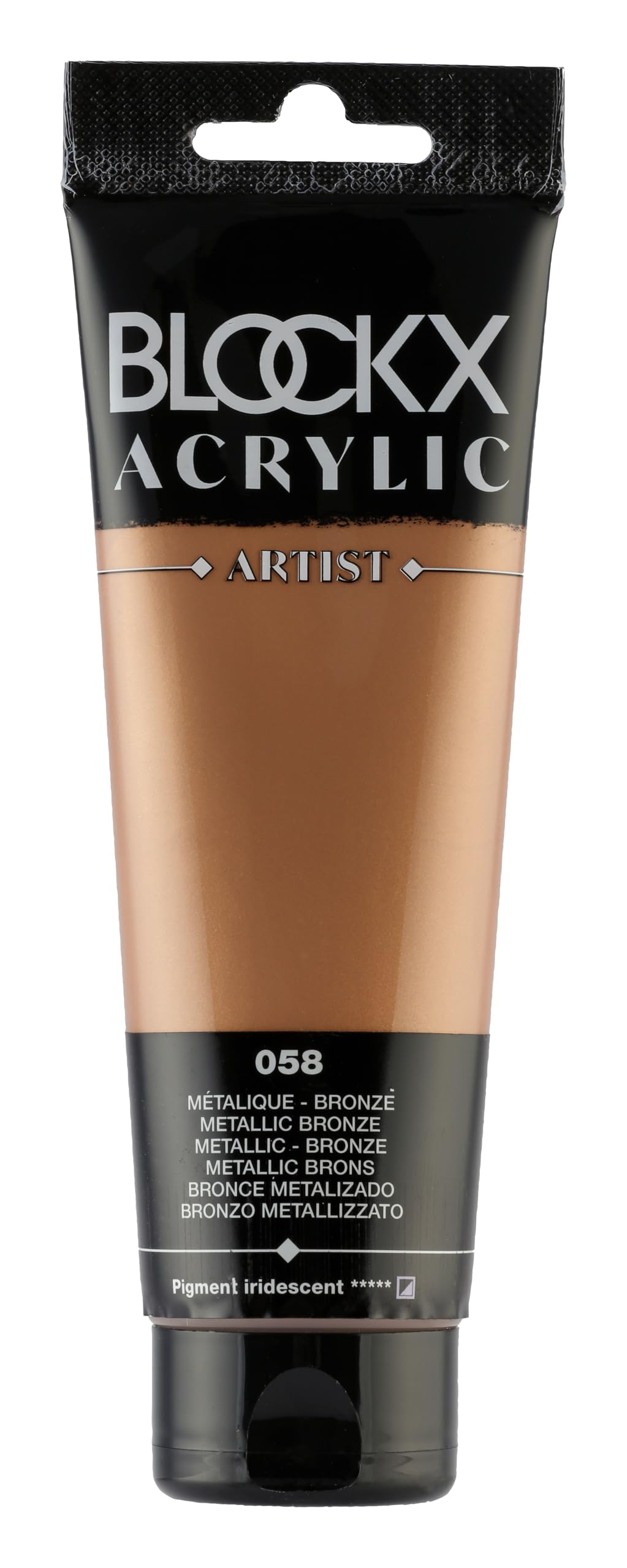 Blockx 61058BXC - Tube 250ml, feine Acrylfarbe, Acrylic Artist, halbdeckend und satiniert, Metallic
