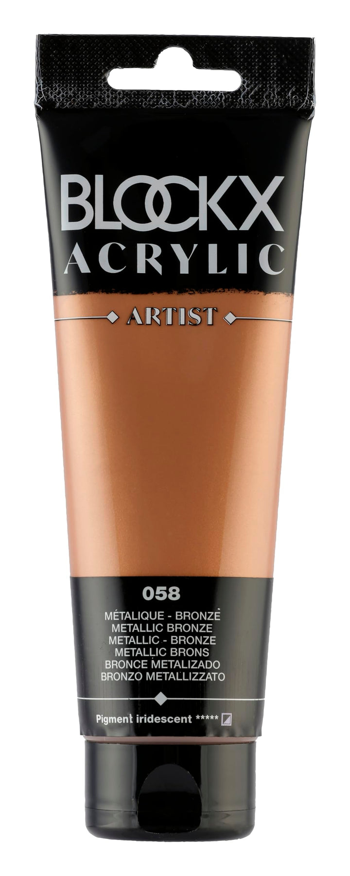 Blockx 61058BXC - Tube 250ml, feine Acrylfarbe, Acrylic Artist, halbdeckend und satiniert, Metallic