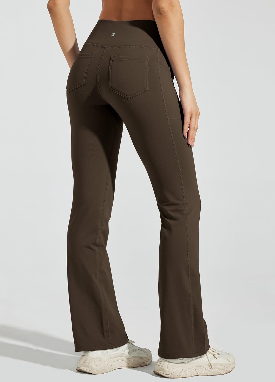 WILLIT Damen Thermo Flare Leggings Winter Fleece gefütterte Yogahose Warm Sportleggins Laufhose Boot