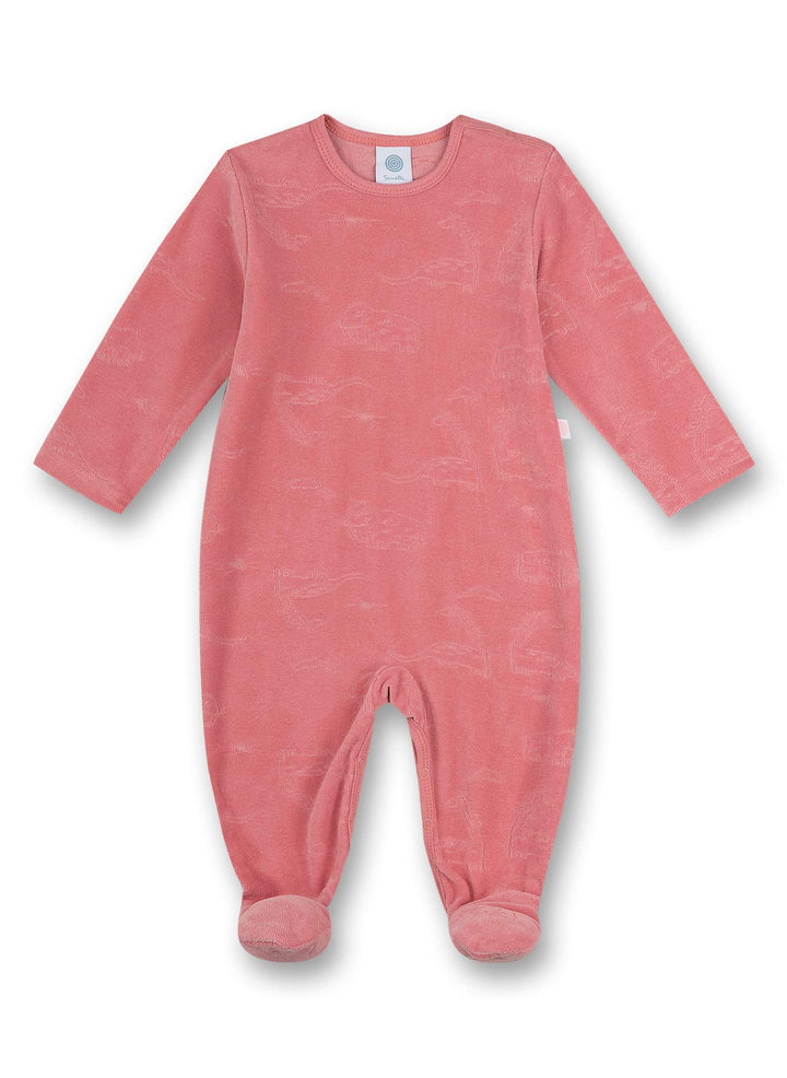 Sanetta Baby-Mädchen Strampler/Overall Nicki 68 apricot rose, 68 apricot rose