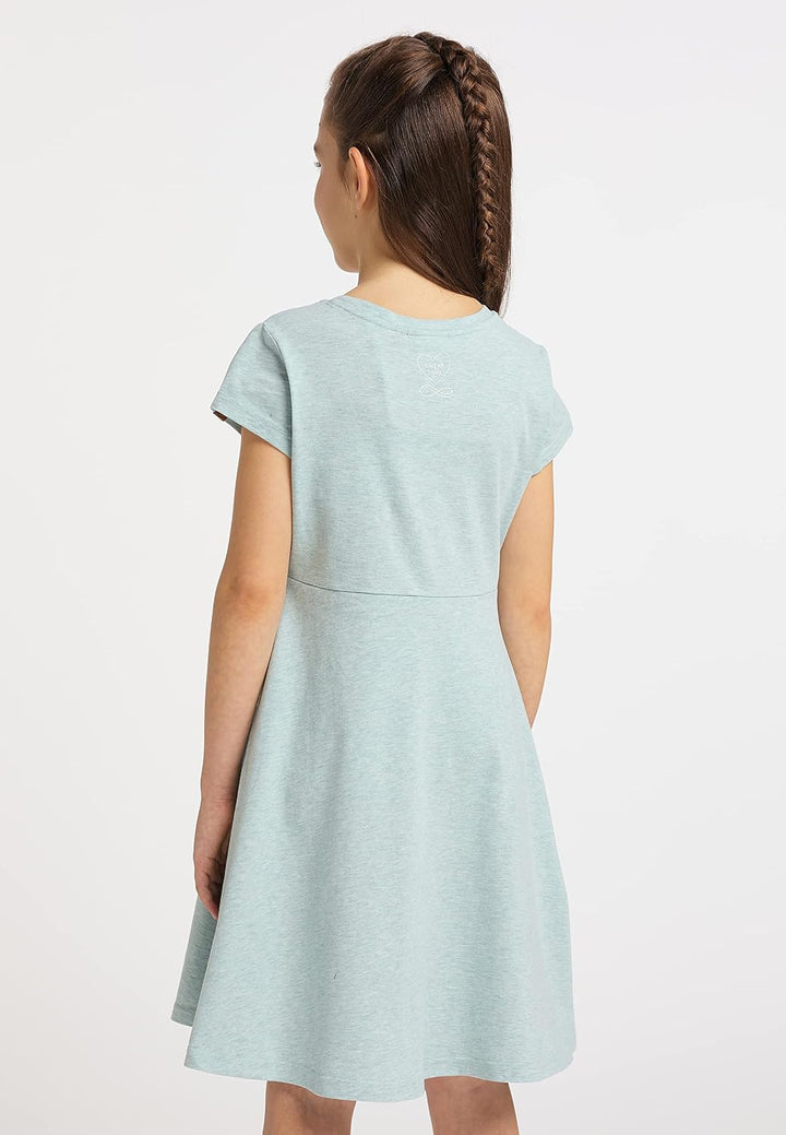 Ragwear Mädchen Kleid GWENDOLINE und GWENDOLINE DOTS Sommerkleid gepunktet und Einfarbig in sommerli