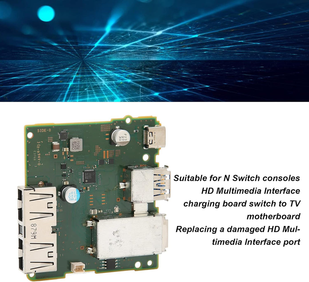 Elprico Switch HDMI Dock Plate, HDMI Port Socket Connector Motherboard Ausgang Ladedock HD Multimedi
