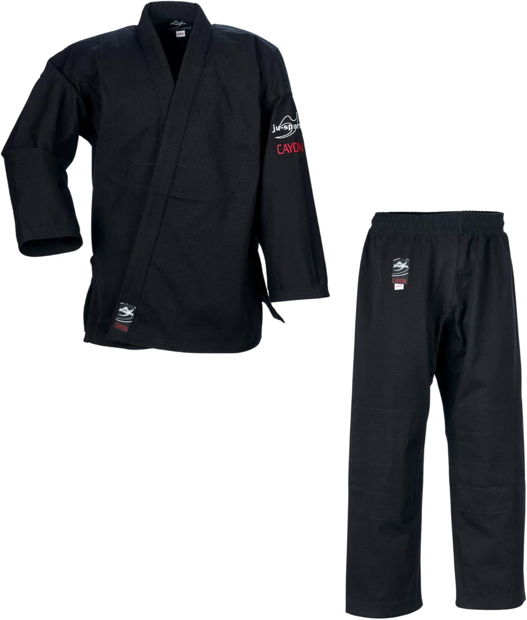 Ju-Sports Ju-Jutsu Anzug Cayon Black I Moderner Jujutsu Anzug Kinder & Erwachsene I Kampfanzug fürs