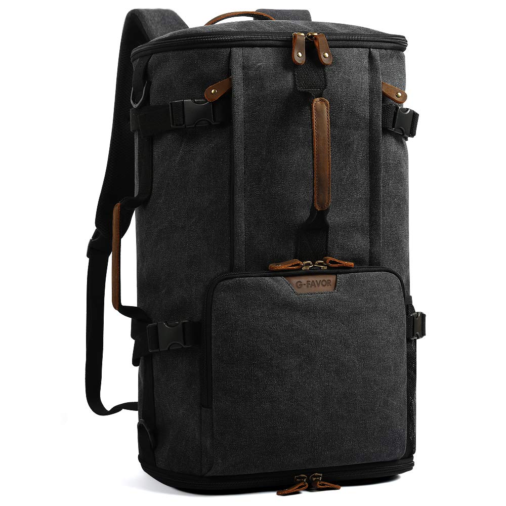 G-FAVOR Rucksack Herren gross, 40L Reiserucksack Handgepäck Rucksack Canvas Travel Backpack für 15,6