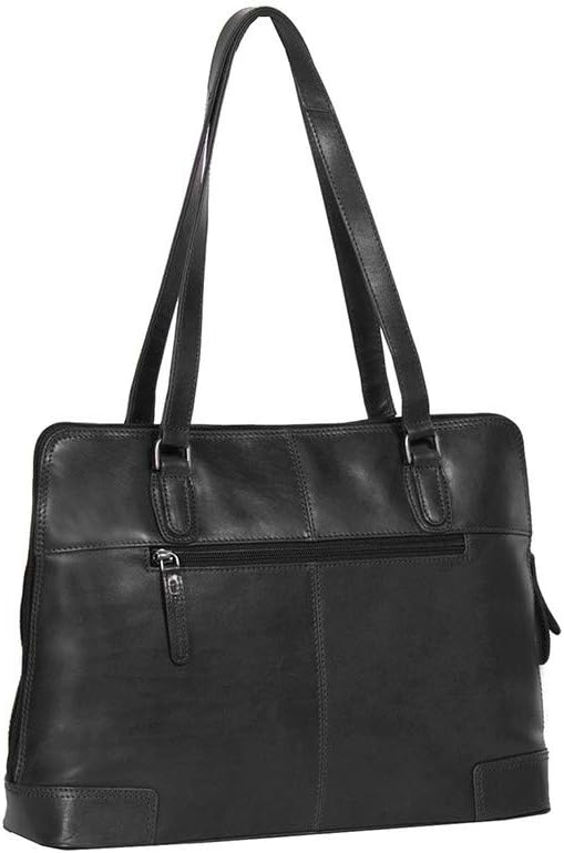 The Chesterfield Brand Flint Schultertasche Leder 37 cm black