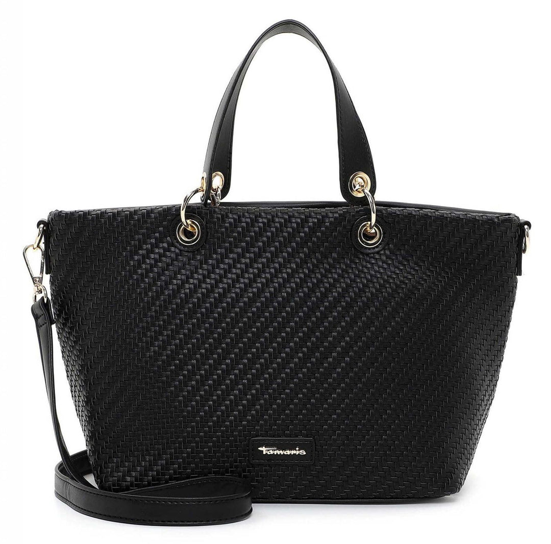 Tamaris Shopper Leila 32143 Damen Handtaschen Mustermix Einheitsgrösse Schwarz, Einheitsgrösse Schwa