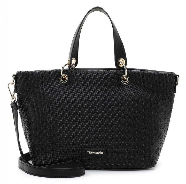 Tamaris Shopper Leila 32143 Damen Handtaschen Mustermix Einheitsgrösse Schwarz, Einheitsgrösse Schwa