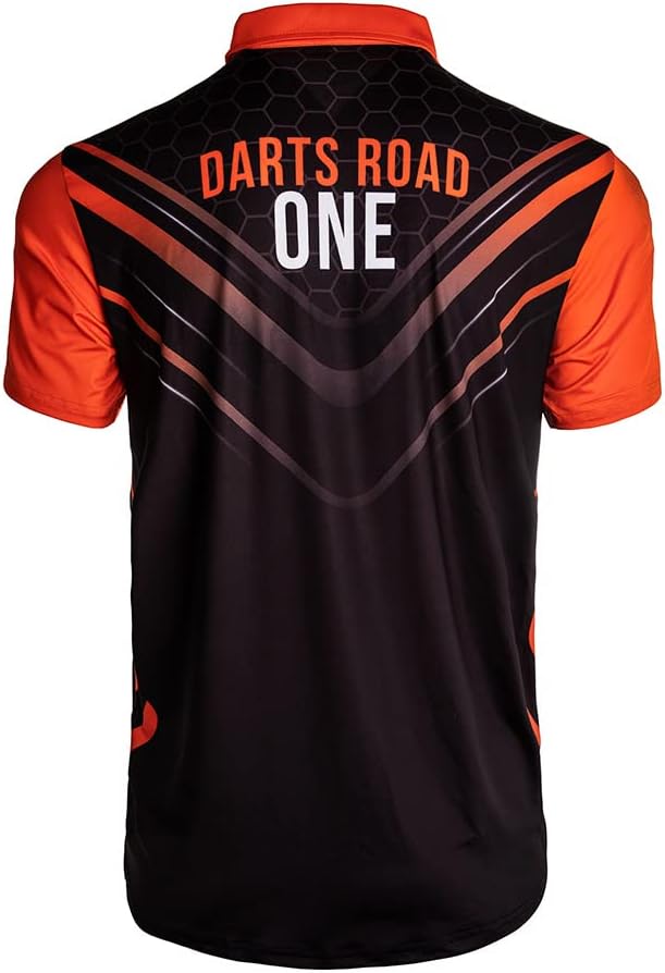 CUESOUL Darts Road ONE Atmungsaktiver Dart-Shirt 3XL Orange, 3XL Orange