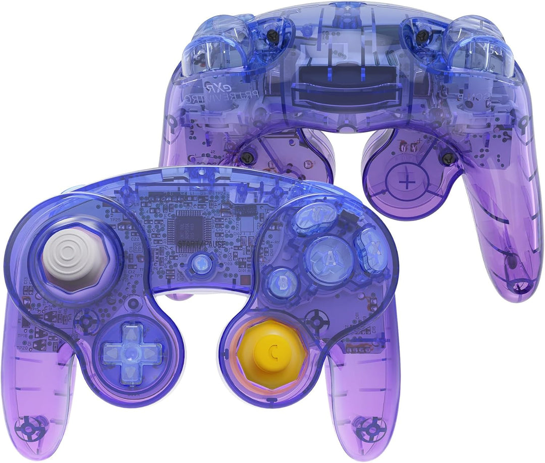 eXtremeRate Grips Case Shell kompatibel mit Nintendo Game Cube Controller, DIY-Ersatz Griff Gehäuse/