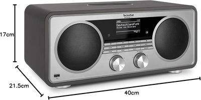 TechniSat DIGITRADIO 602 - Kompaktanlage mit 70 Watt 2.1 Lautsprechersystem (Stereo Musik-Center mit