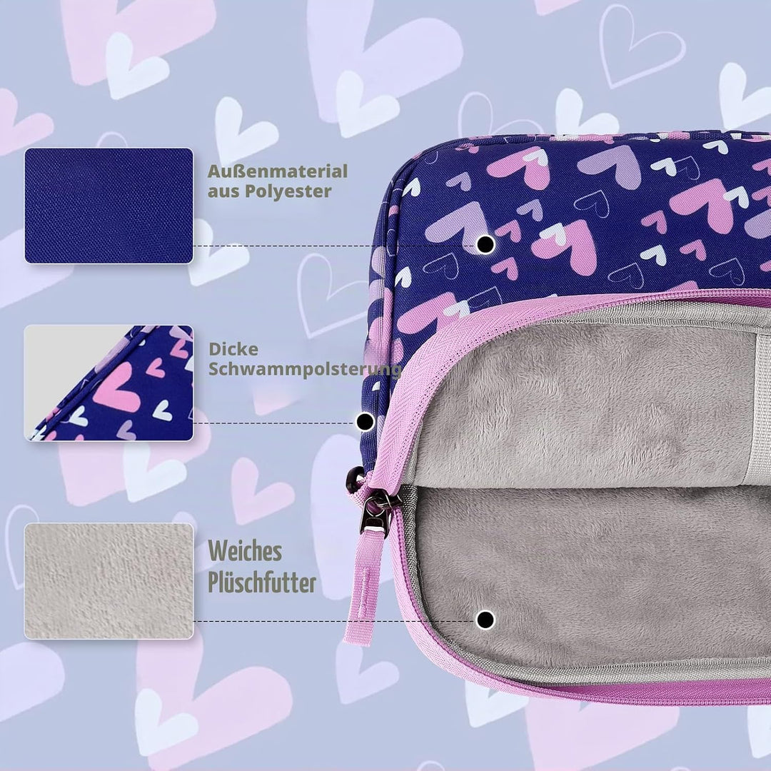 Choco Mocha 12.5 Zoll Kinder Tablet Tasche, Tablet Tasche Hülle für Fire HD 10 8, Fire 10 8 iPad, Ki