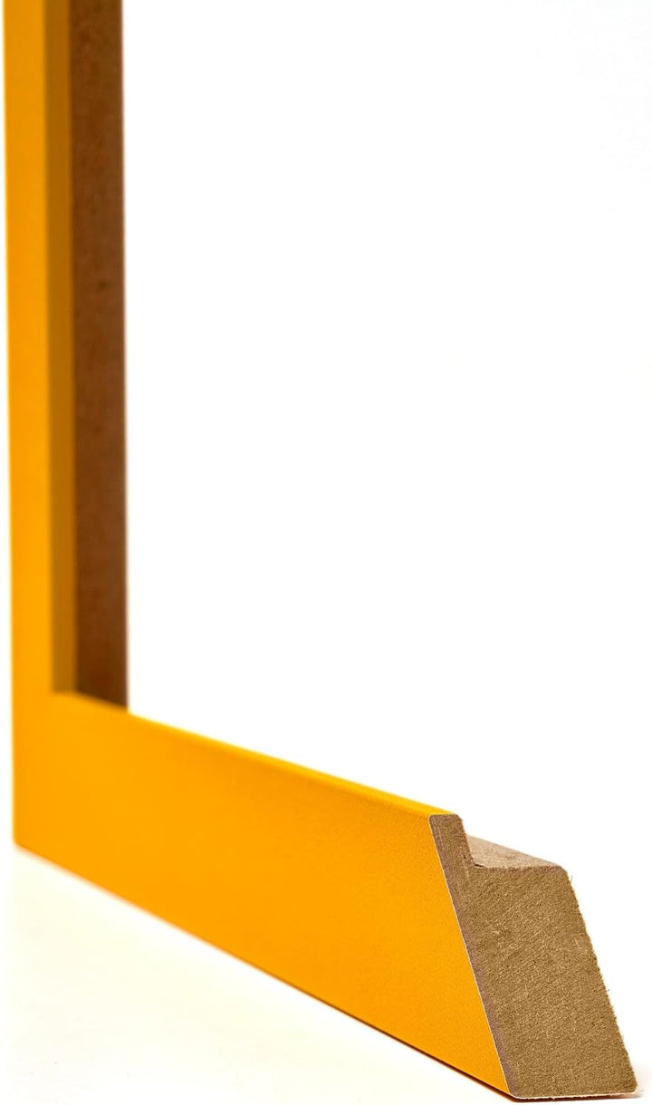 yd. Your Decoration - Bilderrahmen 75x100 cm - Gelb - Bilderrahmen aus MDF mit Acrylglas - Antirefle