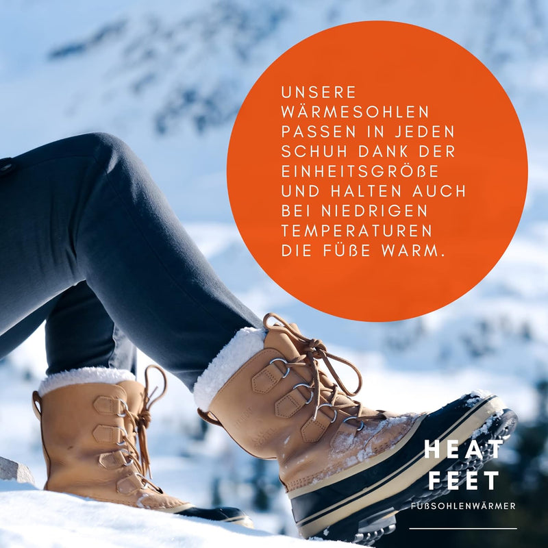 24 Paar HEAT FEET Wärmesohlen, Heizsohlen, Einlage Fusswärmer, wärmende Sohlen, warme Einlegesohlen,