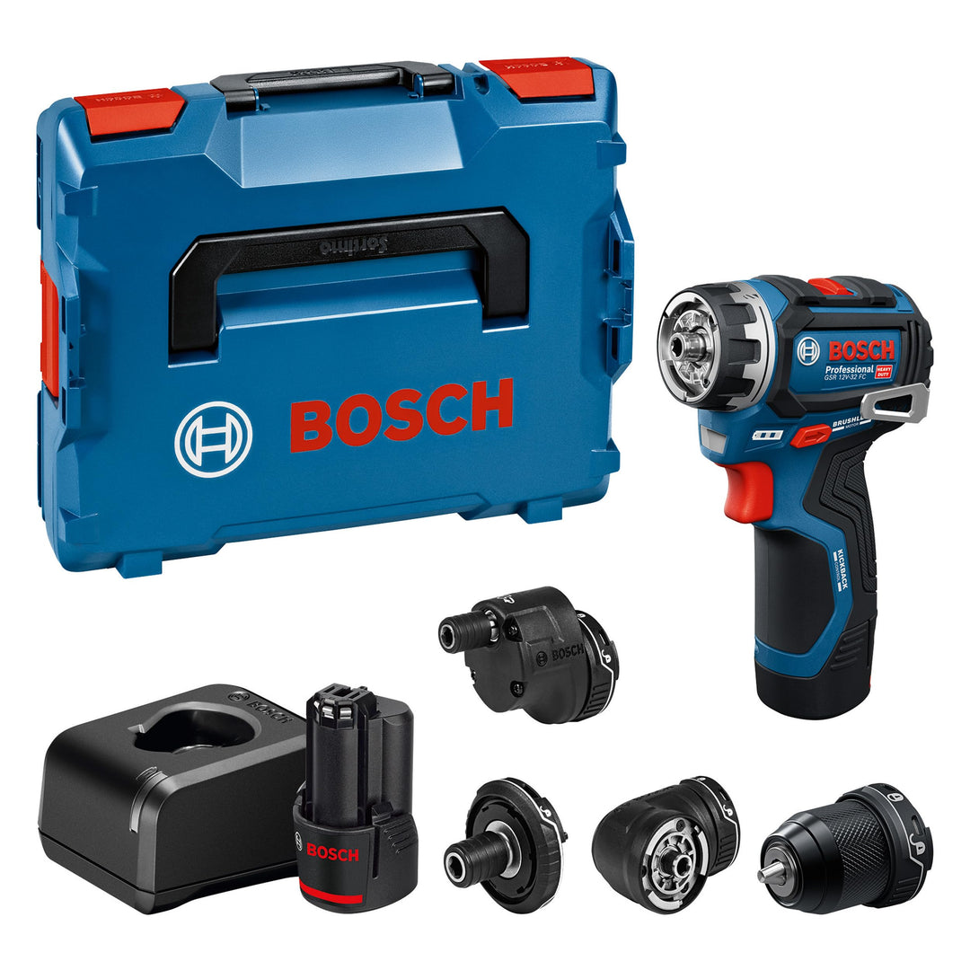 Bosch PRO 12V System Akku-Bohrschrauber GSR12V-32FC (inkl. 2,0 Ah, GAL 12V-20, GFA 12-M, GFA 12-X, G