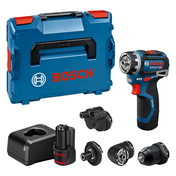Bosch PRO 12V System Akku-Bohrschrauber GSR12V-32FC (inkl. 2,0 Ah, GAL 12V-20, GFA 12-M, GFA 12-X, G