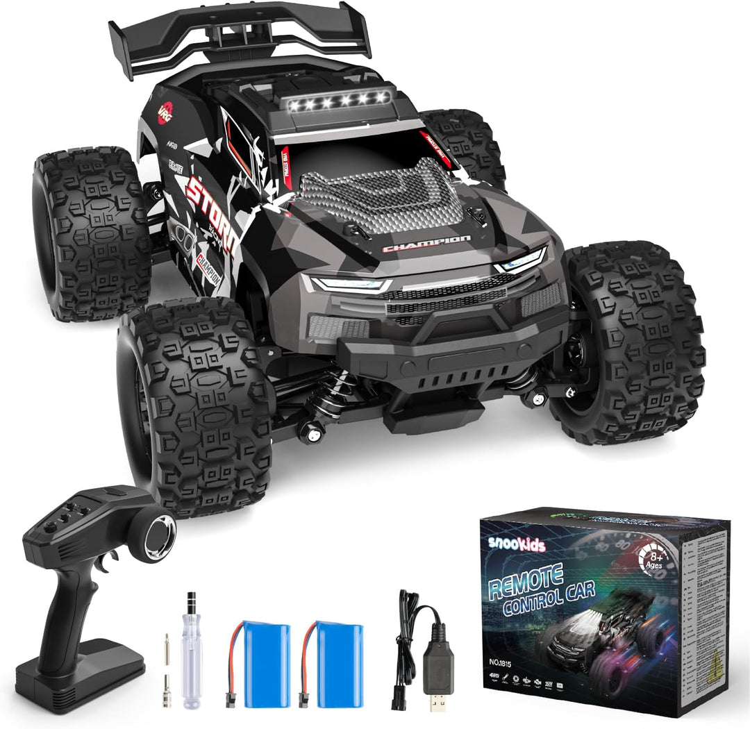 snookids Ferngesteuertes Auto - 1:18 High Speed RC Auto Offroad Buggy 40 km/h, 2,4 GHz 4WD All Terra