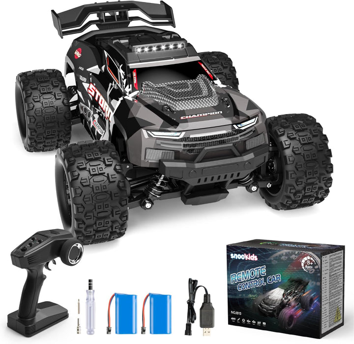 snookids Ferngesteuertes Auto - 1:18 High Speed RC Auto Offroad Buggy 40 km/h, 2,4 GHz 4WD All Terra