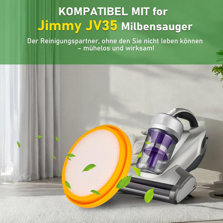 4 Stück HEPA-Filter JV35 für Jimmy JV35 Handstaubsauger und Milbensauger, geeignet für Bett- und Mat