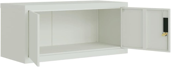 Cozynest Aktenschrank, Büroschrank mit Einlegeboden, Abschliessbar Metallschrank Schrank mit Türen,