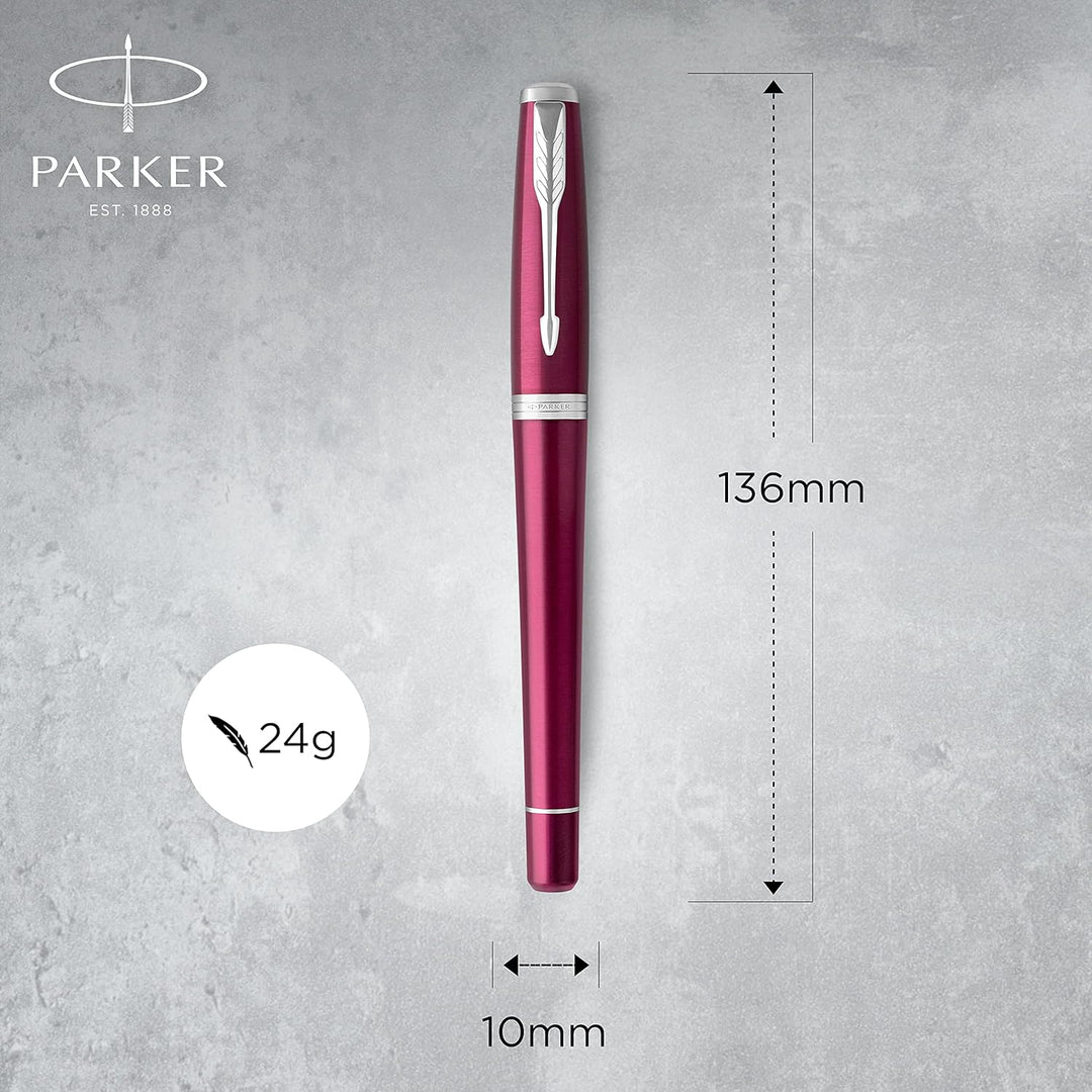 Parker Urban-Füller | Muted Black mit Goldzierteilen | Federstärke M | mit blauer Tinte