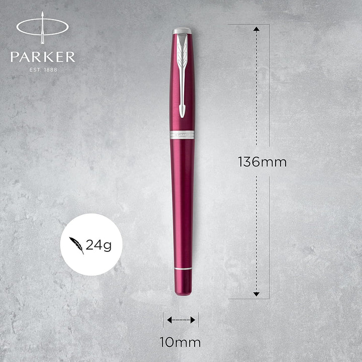 Parker Urban-Füller | Muted Black mit Goldzierteilen | Federstärke M | mit blauer Tinte