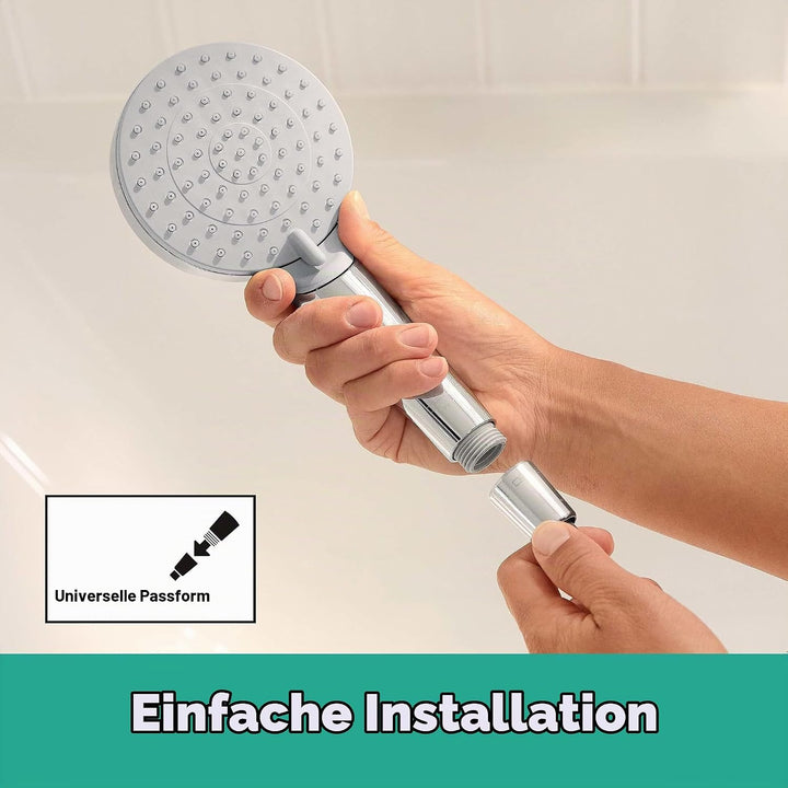 hansgrohe Duscharmatur Rebris S, Aufputz Brausebatterie für 1 Funktion, Chrom Chrom Dusche, Chrom Du