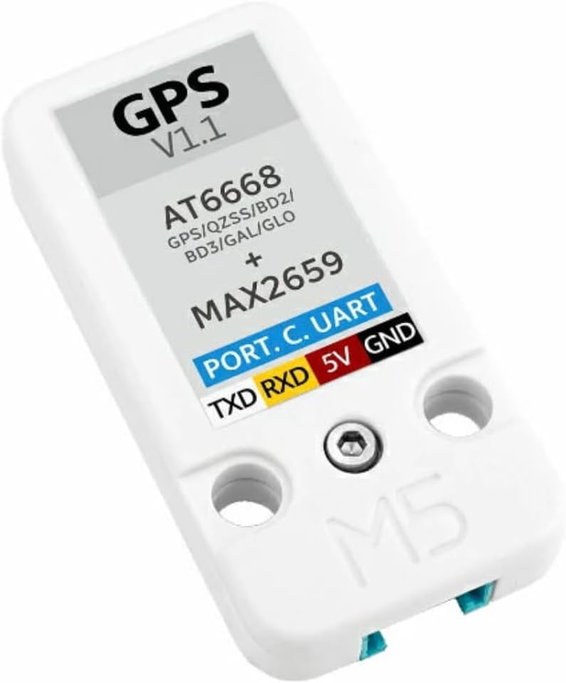 M5Stack GPS/BDS Modul v1.1 (AT6668) – GNSS Navigationsmodul mit Keramikantenne, Mehrfrequenz, Multis