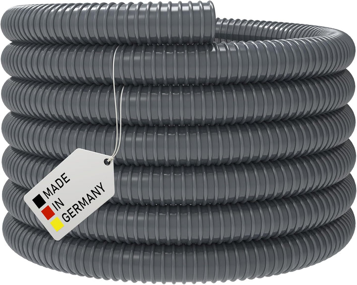 Absaugschlauch PVC *Grau Saugschlauch Spiralschlauch Flexschlauch leicht & flexibel - Meterware - (9