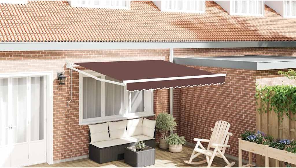 vidaXL Gelenkarmmarkise, Markise Ausziehbar Automatisch, Sonnenmarkise für Terrasse Balkon, Sonnensc