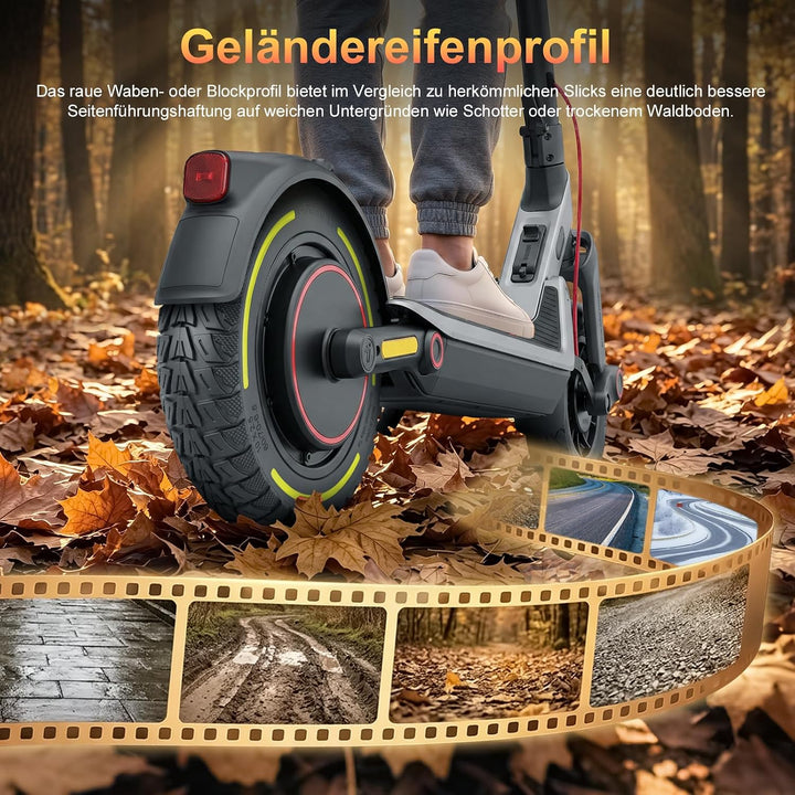 60/70-6,5 Vollgummireifen 10 Zoll Solide Reifen für Xiaomi 5/5 Pro/5 Max,für Ninebot Max G30/Max G30