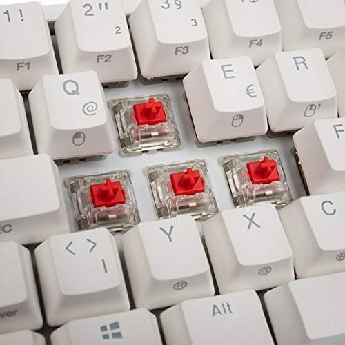 Ducky ONE 2 SF Gaming Tastatur Deutsches Layout, Mechanische Tastatur RGB mit Cherry MX Red Switches