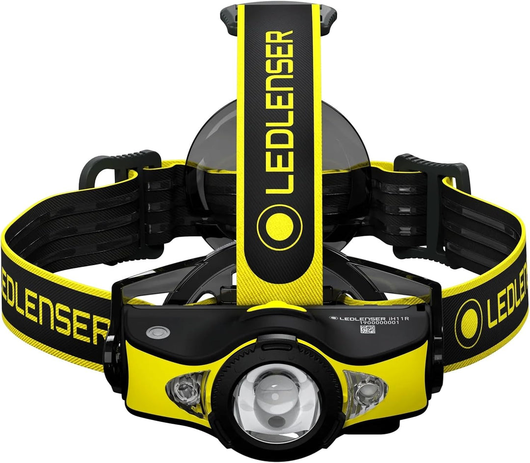 Ledlenser iH11R Professionelle Stirnlampe LED, aufladbar mit Akku, 1000 Lumen, div. Helmbefestigunge